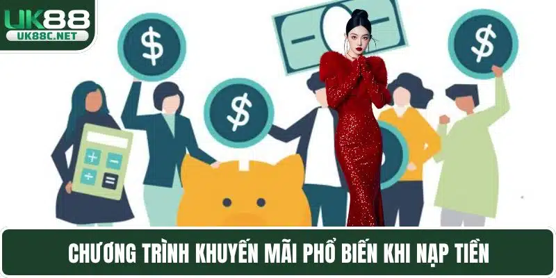Chương trình khuyến mãi phổ biến khi nạp tiền